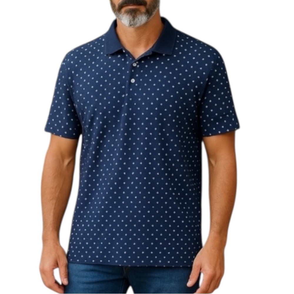 Mens‎ POLO GOLF Ralph Lauren Navy Blue Golf Shirt Size Large